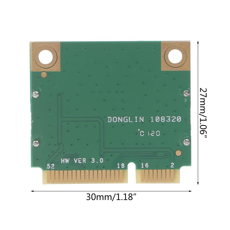 Wireless K Card QCA6174 Atheros 802.11ac  Band 2.4/5GHz 1200Mbps  PCI-E WiFi Card Bluetooth-compatible4.1