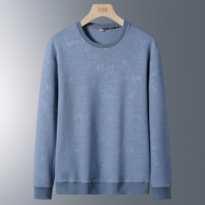 Spring/Autumn 2024 Men's Japanese Style Round Neck Hoodie - Trendy, High Quality, Versatile, Loose Casual Fashion Top.