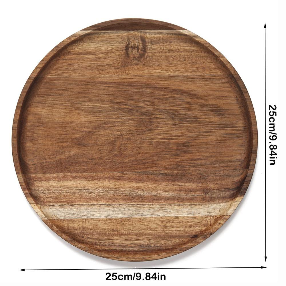 Drewniana taca do serwowania Duża drewniana patera Taca dekoracyjna Taca na herbatę i jedzenie