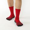 Tabio Football Sizes Black Five-Toe Socks, 25-27cm,