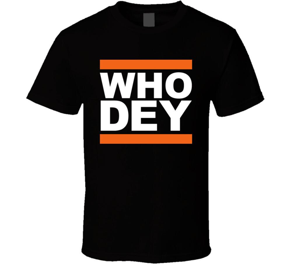 Who Dey Cincinnati Cincy Bengals Fans T Shirt Mens Womens Tees Top 2XL