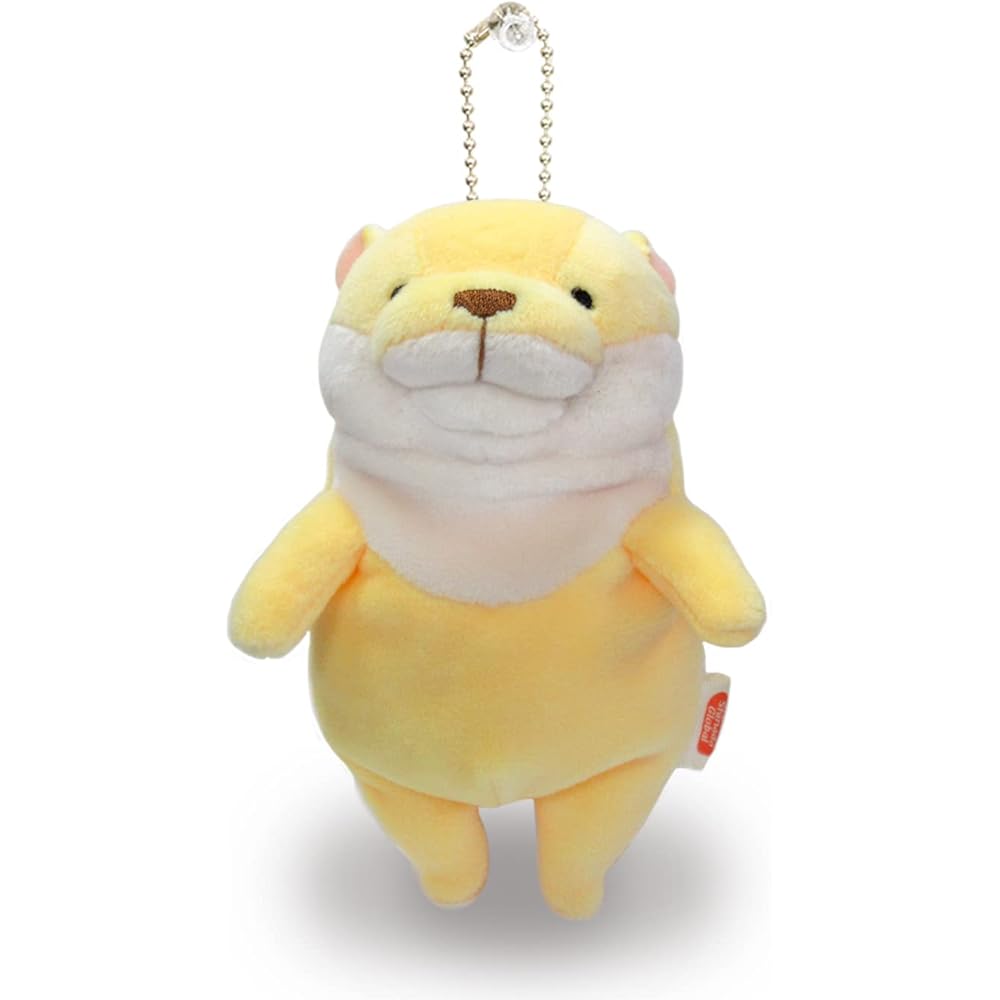 Shinada Global Mochi Series Mini Plush Otter Banana 7x5x14cm Stuffed Animal MOKW-0088BN