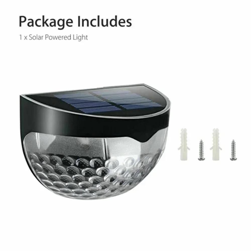Solar Fence Light Outdoor Waterproof Wall Lamps Garden Energy Light Festoon Decoration LED for Garden Step Patio Stairs 1-12PCS