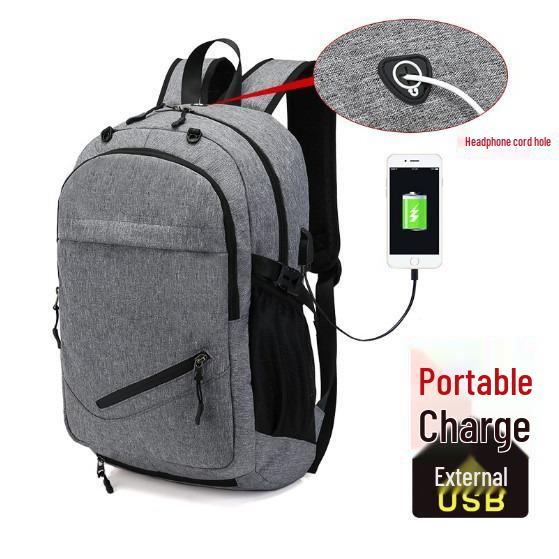 

Men s Basketball Oxford Backpack: Water-Repellent, USB Charging, Fits 15.6-inch Laptop серый