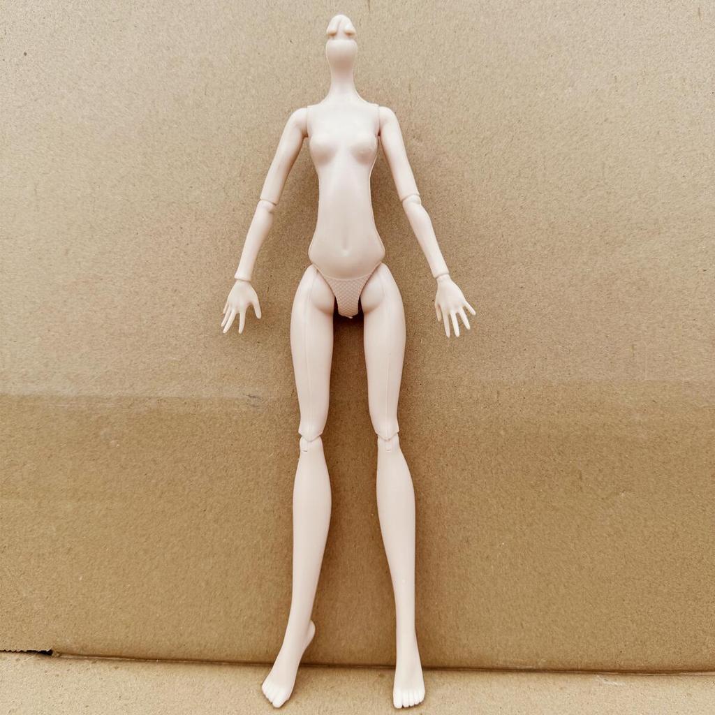 Multi-Joints Movable Doll Body 23cm Monster Bodies Black White Beige Pink Ordinary Skin Tone DIY Doll Heads With Make Up
