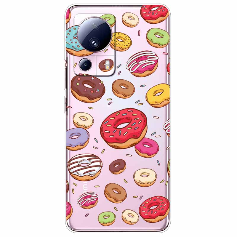 For Xiaomi 13 Lite 5G Case 13Lite Clear TPU Soft Lovely Cats Silicone Print Cover for Xiaomi Mi 13 Lite Transparent Xiaomi13Lite