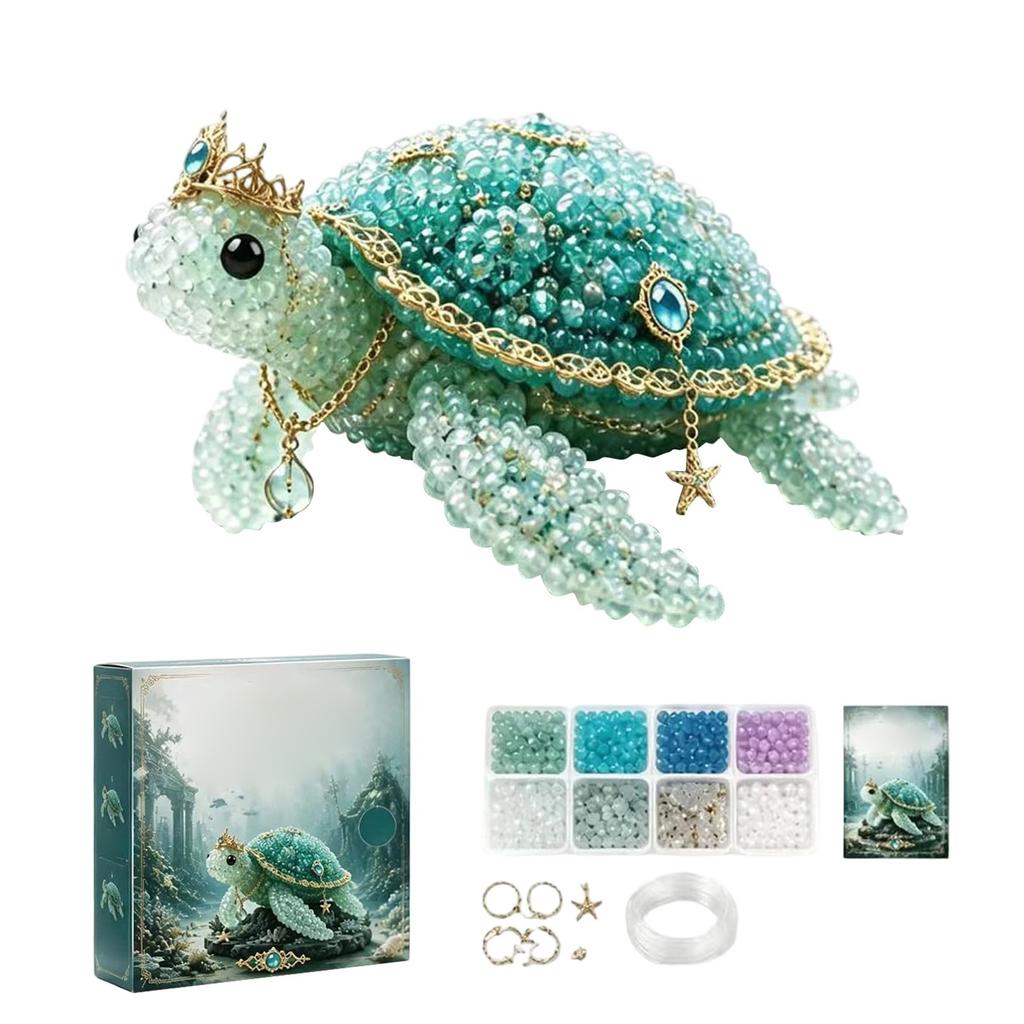 Ocean Legend Djurpärla DIY-kit Valserie med Blandade Pärlor Smyckestillbehör Hantverksmaterial för Handgjorda Konstprojekt och Gåvor
