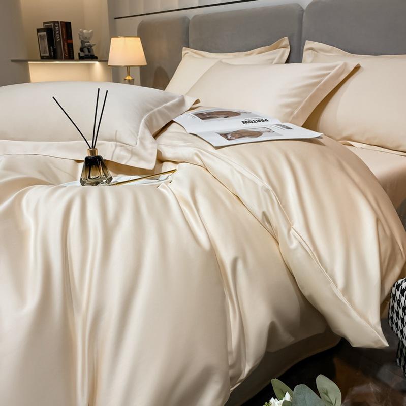 Class A 200 Thread Count Long Staple Cotton Four Piece Set Pure Cotton Bed Sheet Quilt Cover Four Seasons Light Luxury Nantong Bedding