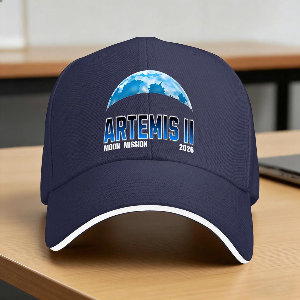 Artemis II Baseball Cap  UnisexTeens Design Trucker Hat Summer Casual Tennis Skate Sun Baseball Caps