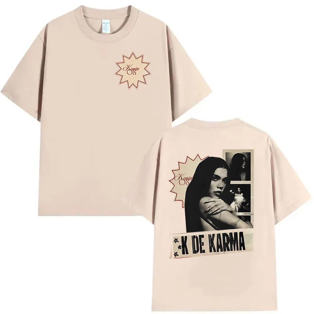 Vintage Kenia Os K De Karma Album 2026 Graphic T Shirt Men Women Harajuku Clothing Short Sleeve T-shirts Gothic Hip Hop T-shirt