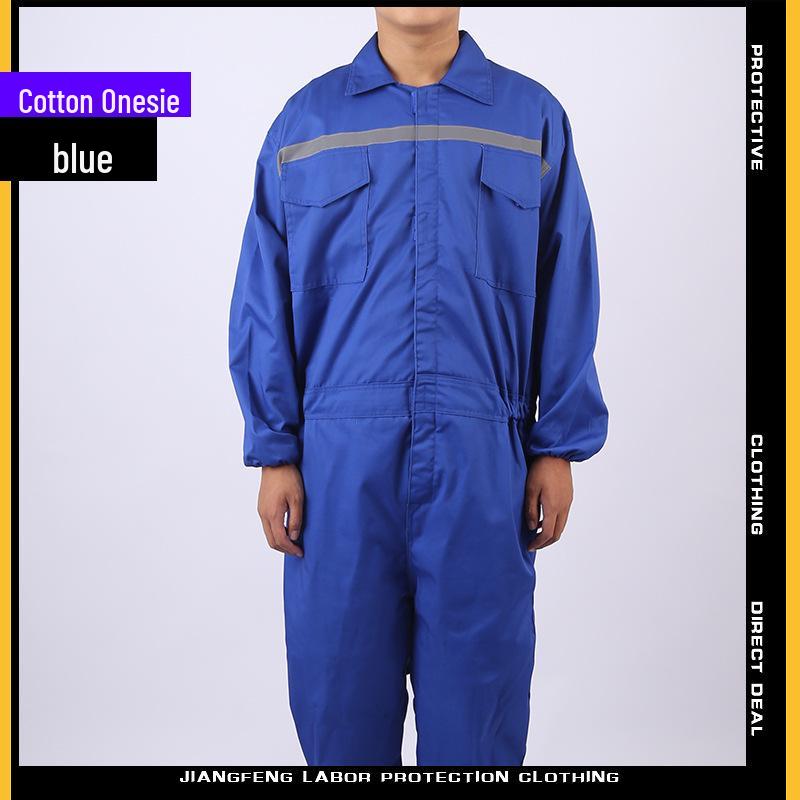 Anti-fouling Dustproof Mechanic Coveralls with Hood - Long-Sleeved Jumpsuit