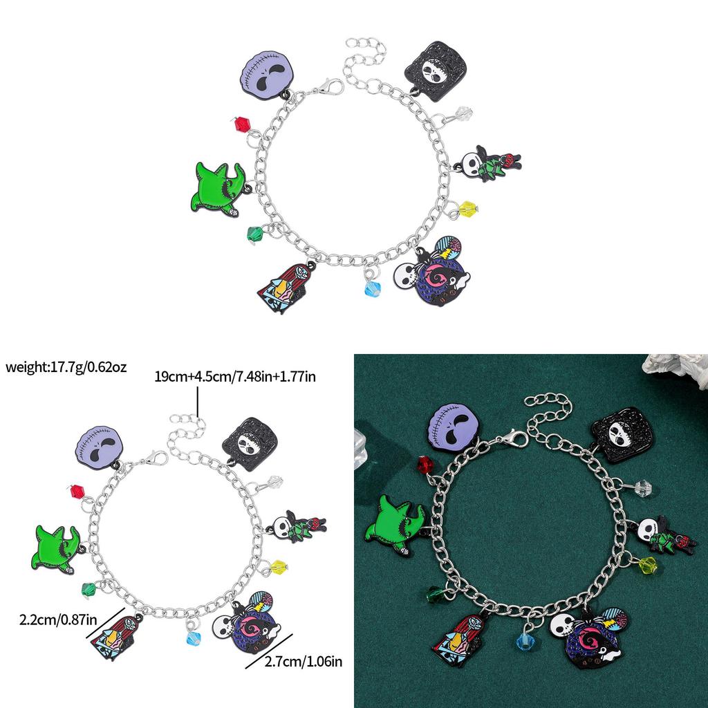 Halloween Cartoon Geistermama Armbänder Mit Legierungsanhänger Für Geschenk Und Partydekoration