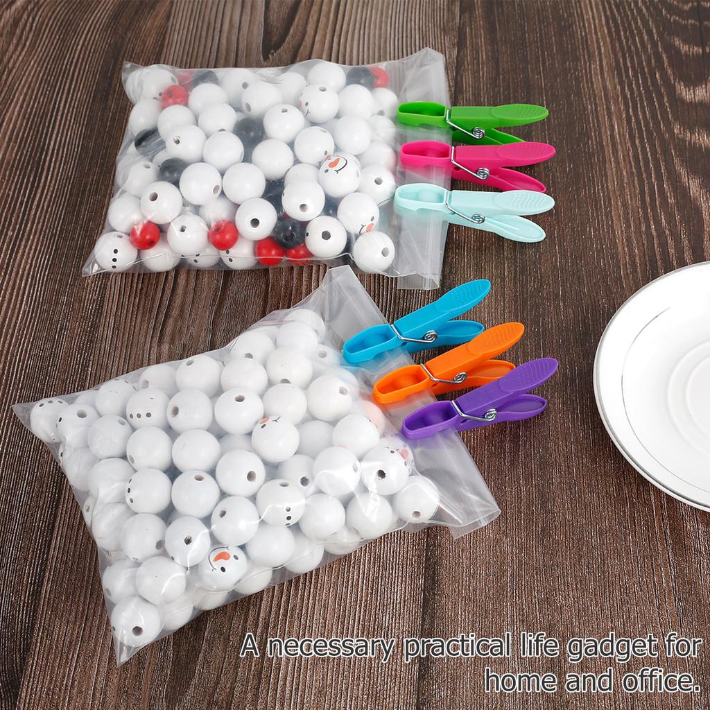 24/48pcs Clothes Pegs Plastic Color Clothes Clips Multi-purpose Washing Line Strong Windproof Washing Clips Home Laundry Pegs