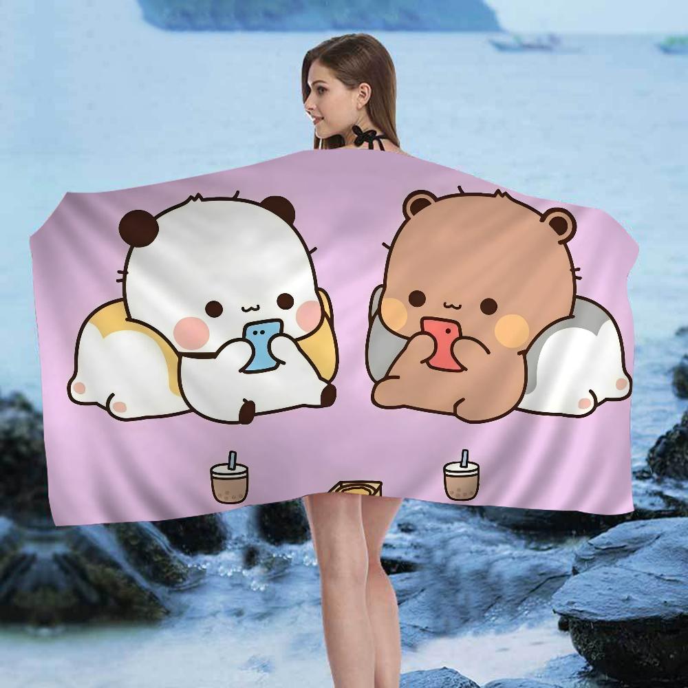 Ctue Bubu Dudu Microfiber Beach Towel Absorbent Quick Dry Soft Yoga Swimming Resort Mountain Climbing Towel