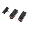 2 Stück Drahtloses Lavalier-Mikrofon Omnidirektional Geräuschunterdrückung Echtzeit-Monitor USB C