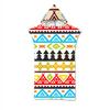 Adult Bath Towel Beach Towel Cape Geometric Print Hooded Bath Towel