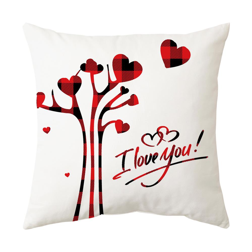New Valentine's Day Pillow Cover Love Holiday Gift Pillow Home Cushion Cushion Cover