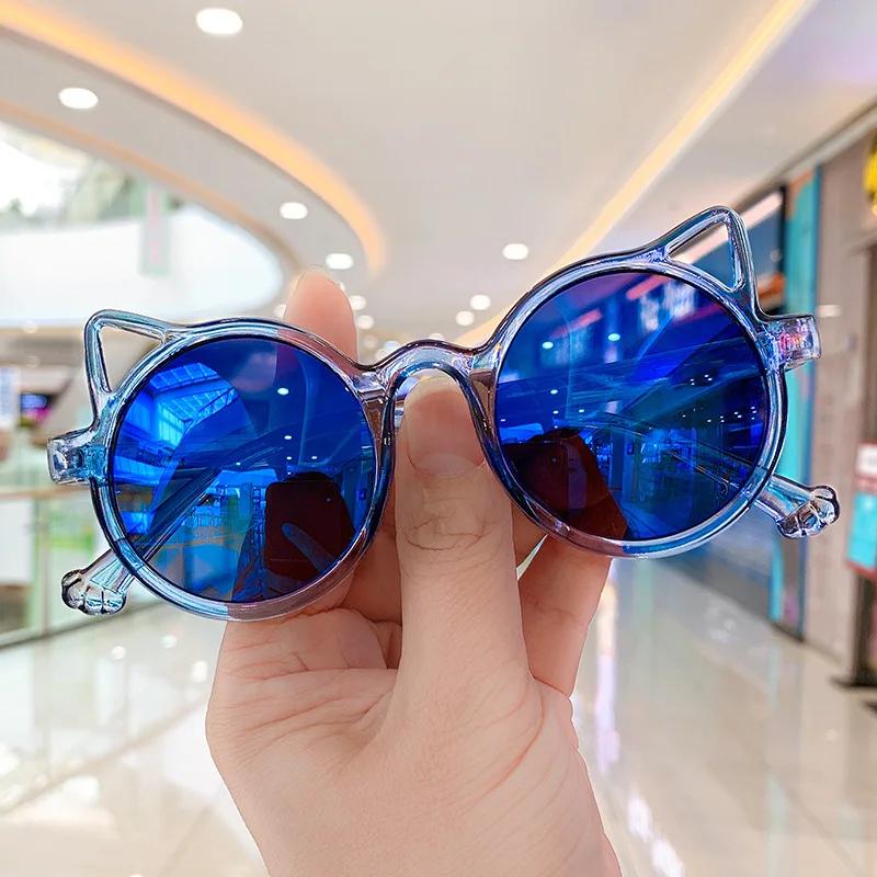 Summer Girls Boys Cute Animal Cartoon Ears Sunglasses Outdoor Sun Protection Children Lovely Vintage Sunglasses Protection