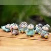 6 sztuk kreskówka słodkie zwierzę pingwin miniatury mini figurki diy wróżka ogród dekoracja mech terrarium mikro krajobraz