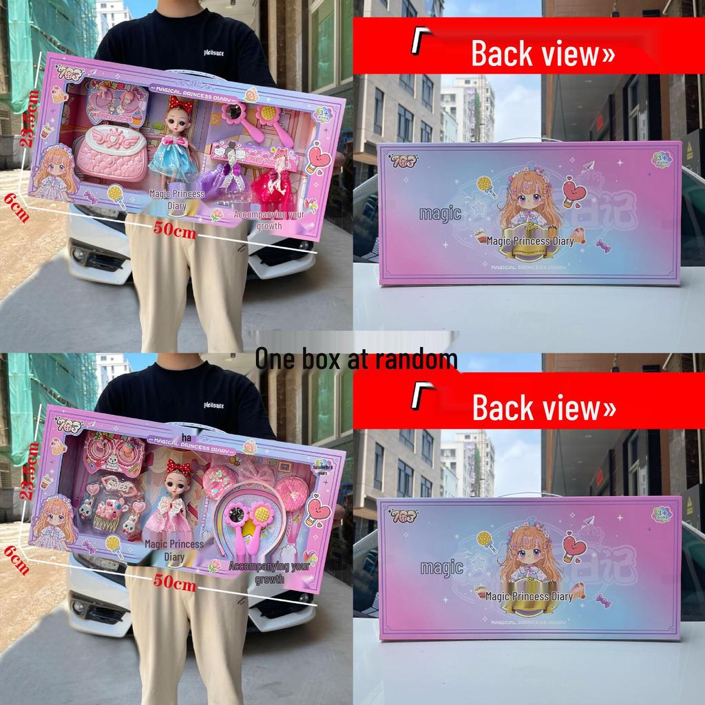 Princess Barbie Doll Role-Playing Toy Gift Box for Girls