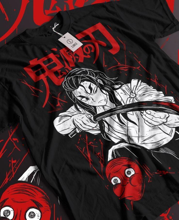 Kukushibo T-Shirt Demon Slayer Horror Manga Anime Gifts Shirt All Size