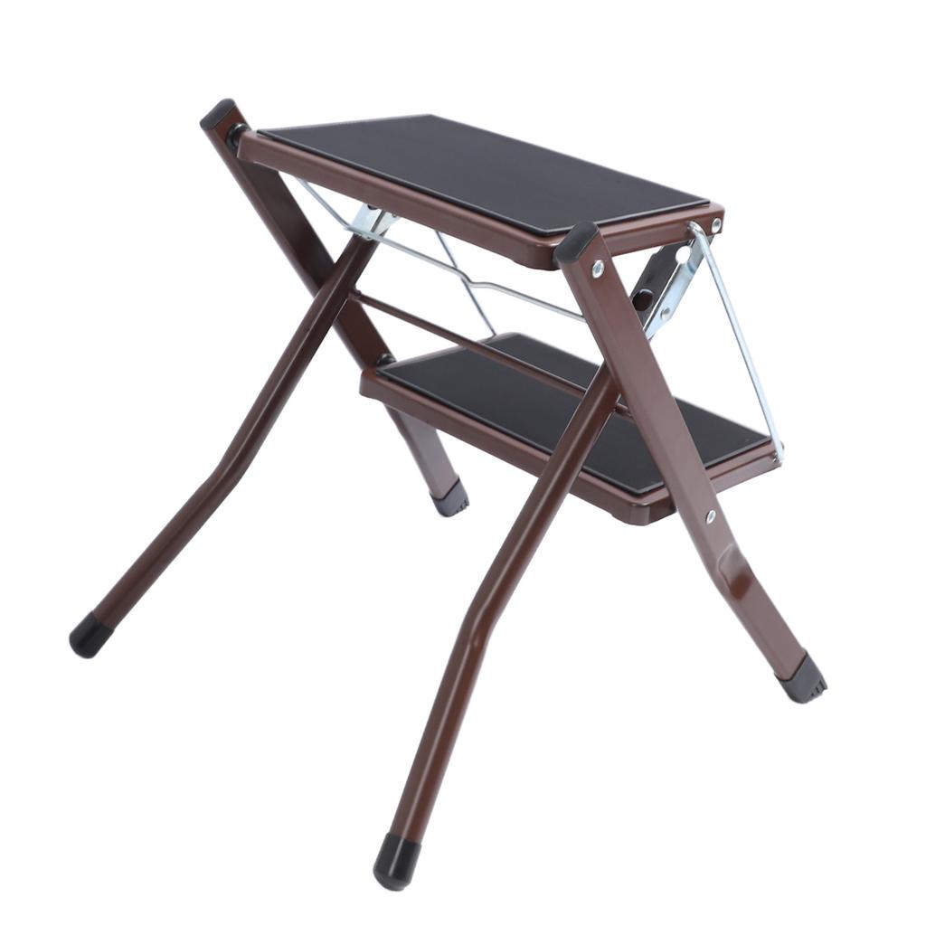 2-stupňový žebřík nosnost 264,6 lbs skládací stupínek se širokým protiskluzovým pedálem pro kuchyň koupelnu