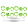 4Set 2.2 Inch Wheel Rim Nylon RC Car Wheel Rim for Axial SCX10 Wraith RR10 1 10 RC Cars Green