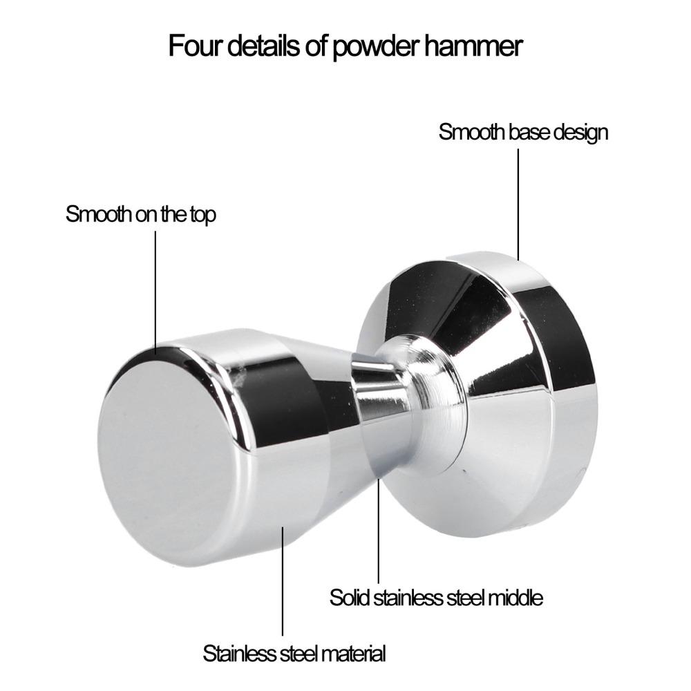 Stainless Steel Coffee Tamper Ergonomic Handle Coffee Powder Press Espresso Coffee Tamper Home Use
