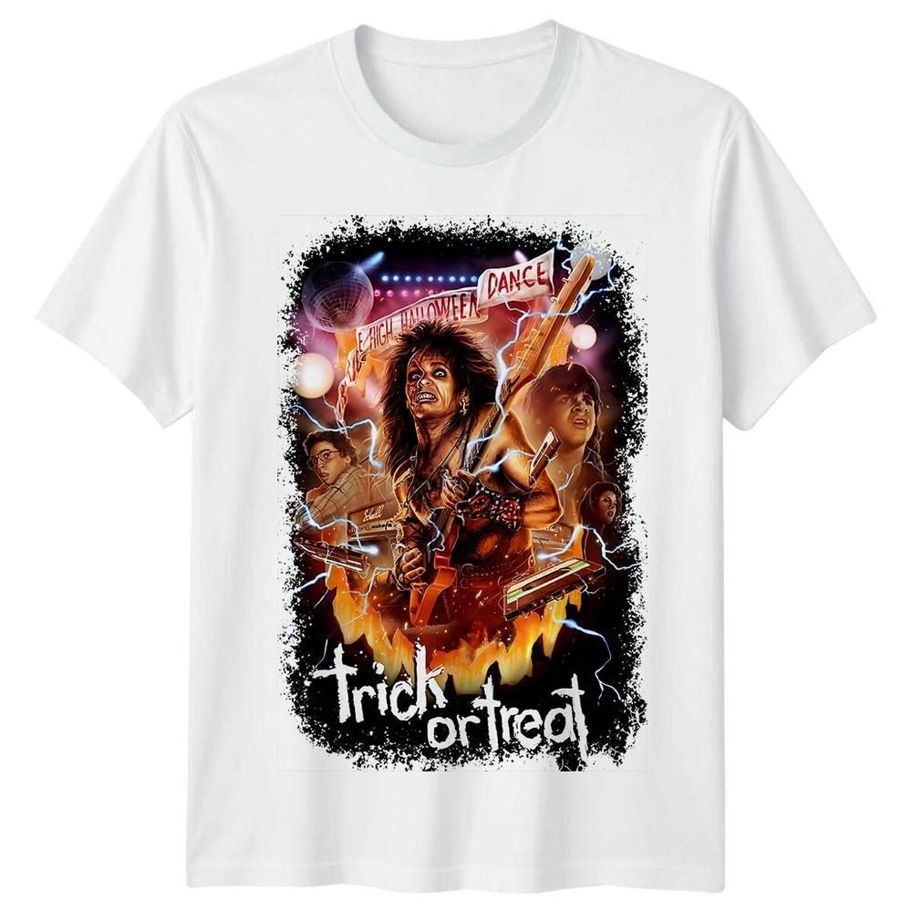 Trick or Treat 1986 Movie Poster Inspired TShirt Retro Tee Unisex