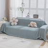 Nordic solid color four-season cotton thread blanket, simple seat cushion ins wind sofa towel, fashionable lunch break blanket