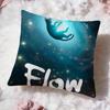Cartoon Movie F-Flow Cushion Cover Premium Comfort Reversible Pillow Cove -Two In One Design for Any Room & Car Interior
