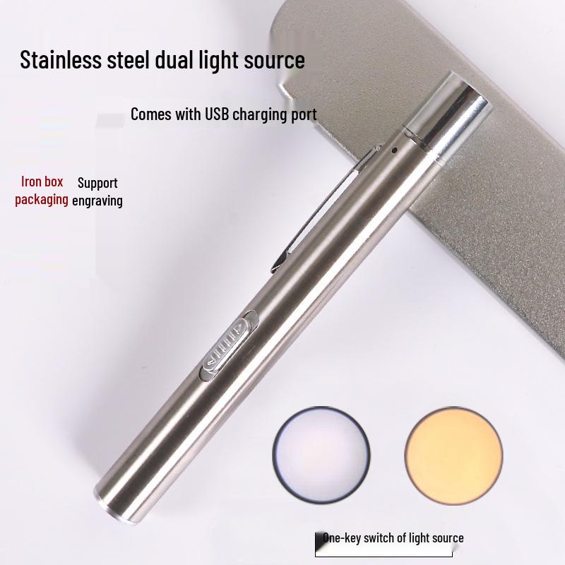 Nurse Pupil Penlight: Dual Light Flashlight for Doctors, Children, ENT & Oral Exams