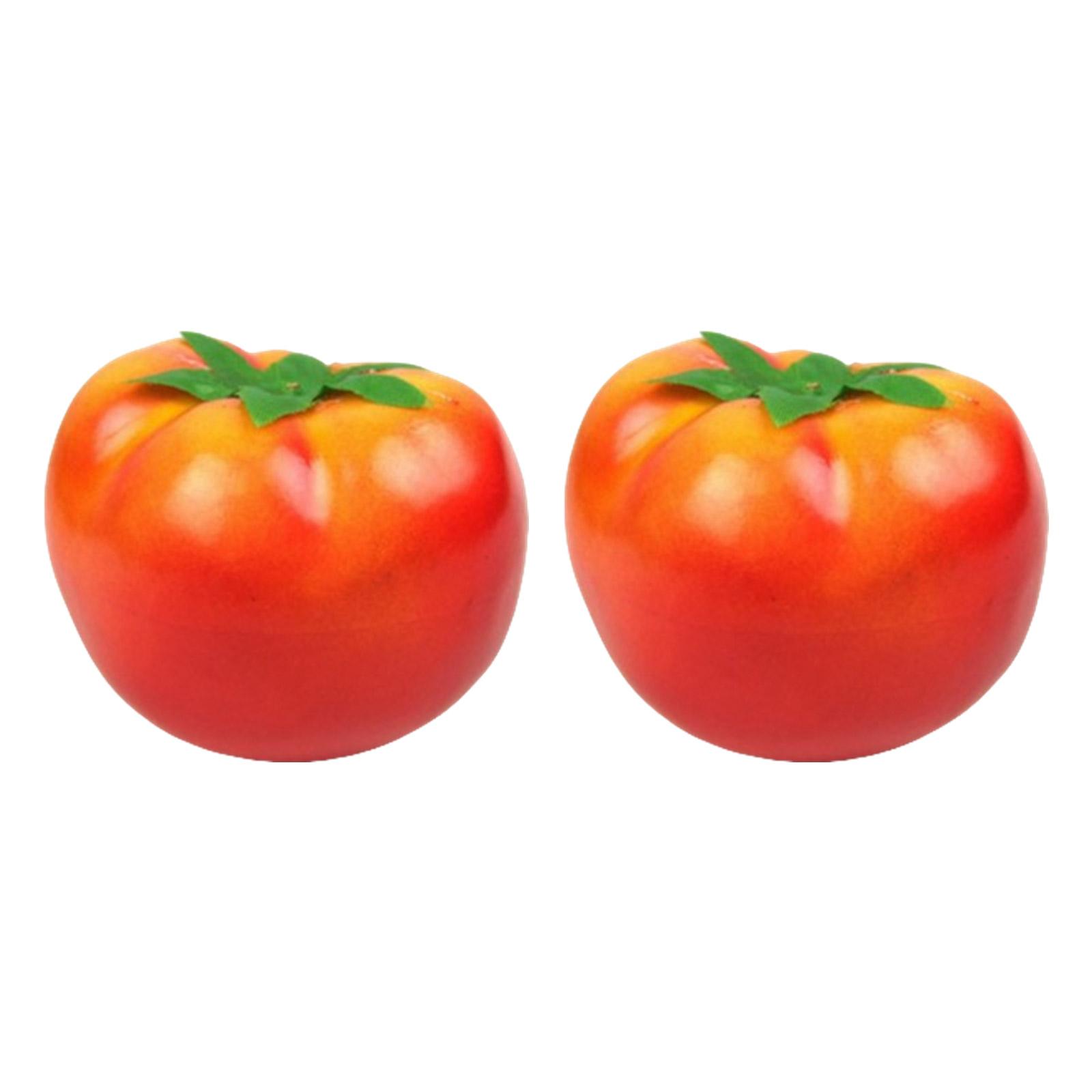 

2 шт. Функциональные искусственные помидоры Высококачественные искусственные овощи Реплики для кухонного декора и фотодисплея 2