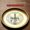 Stainless Steel Fruit Offering Plate for Altar - Grandfather Bodhisattva Buddha Tribute Plate