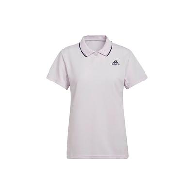 Alphabet Logo Print Striped Collar Short Sleeve Polo Shirt Women Tops Pink HC2719