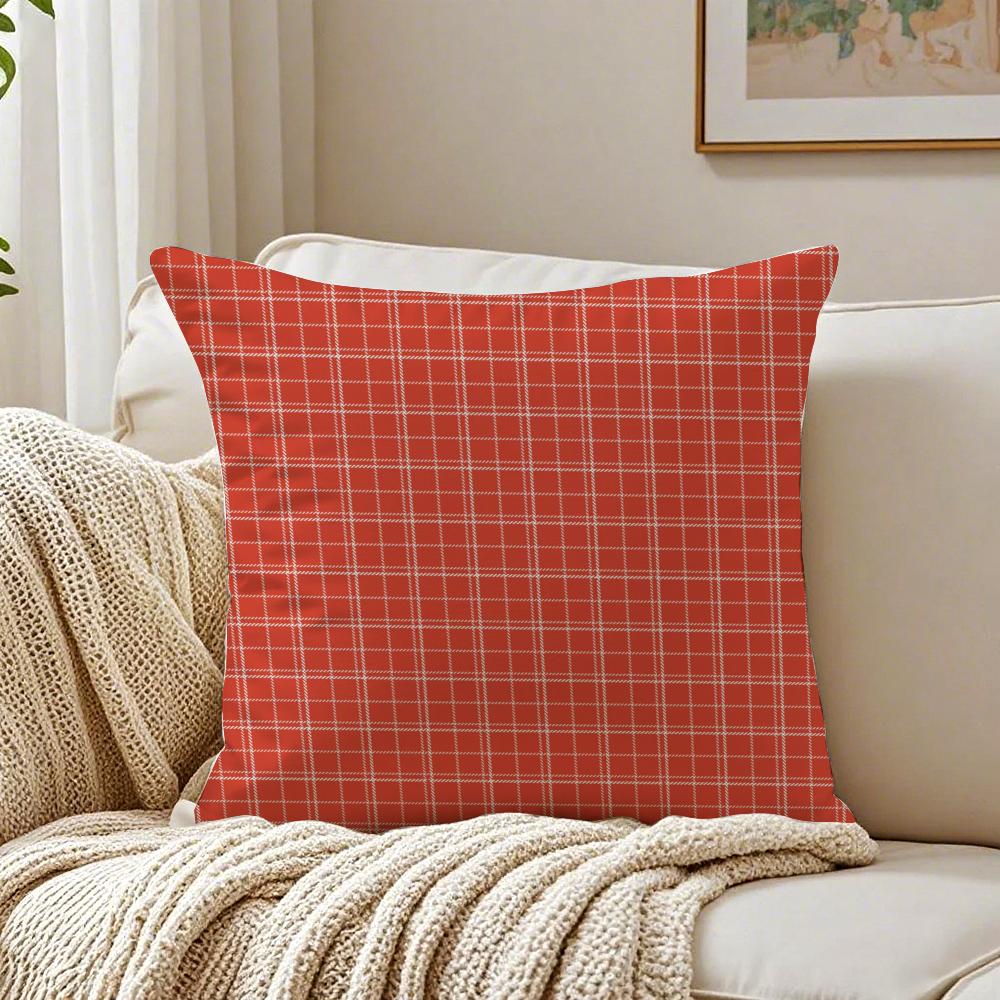 Art Festive Christmas Reindeer Cushion Cover Linen Pillowcase Soft For Sofa Bed Home Room Decor