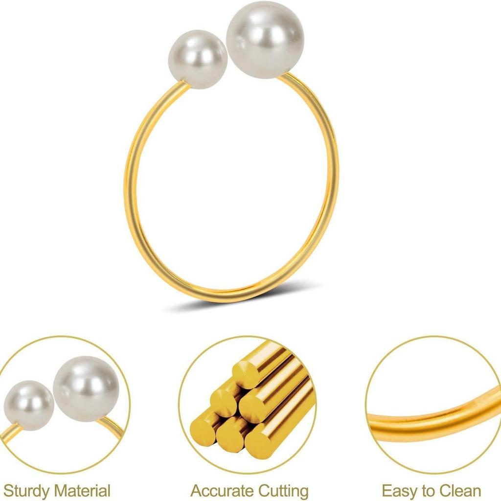 Diamond Napkin Ring Leaf Napkin Ring 6pcs