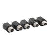 5Pcs Stereo Jack Socket 6.35mm 2 Channel Input 3P Connector Pickup Jack Socket for Replacement
