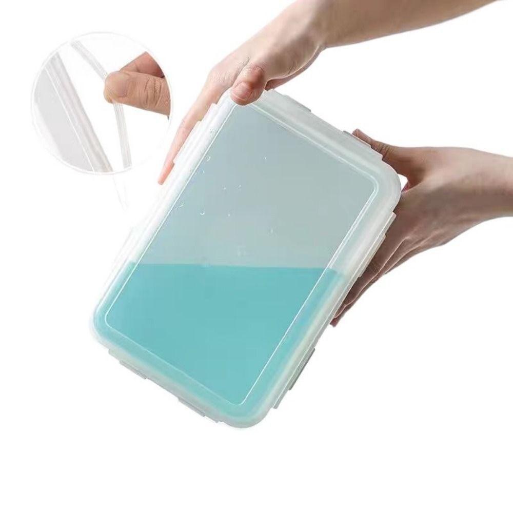 Fresh Keeping Sandwich Box Plastic Vegetable Fruit Storage Container Portable Toast Box Kitchen