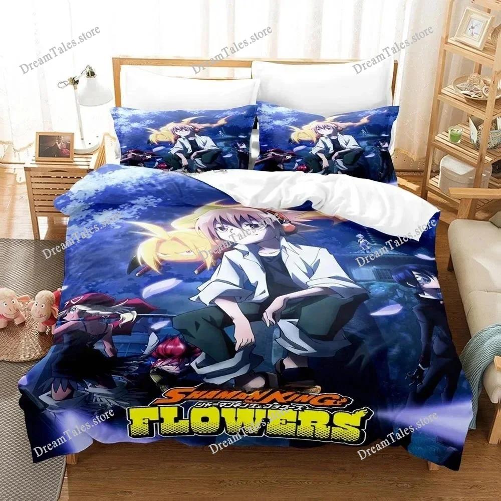 Shaman King Personality 3D Printing Bedding Set Cartoon Anime Adult Kid Bedroom Duvet Cover Sets Home Textiles Luxury Gift