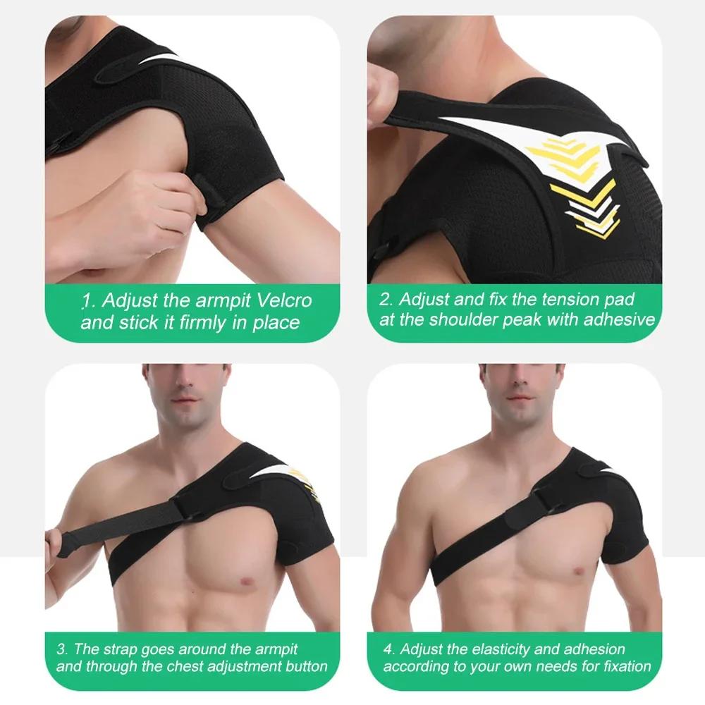 1Pcs Adjustable Shoulder Brace Arm Sling For Injury Relief Left Right Support Men Women