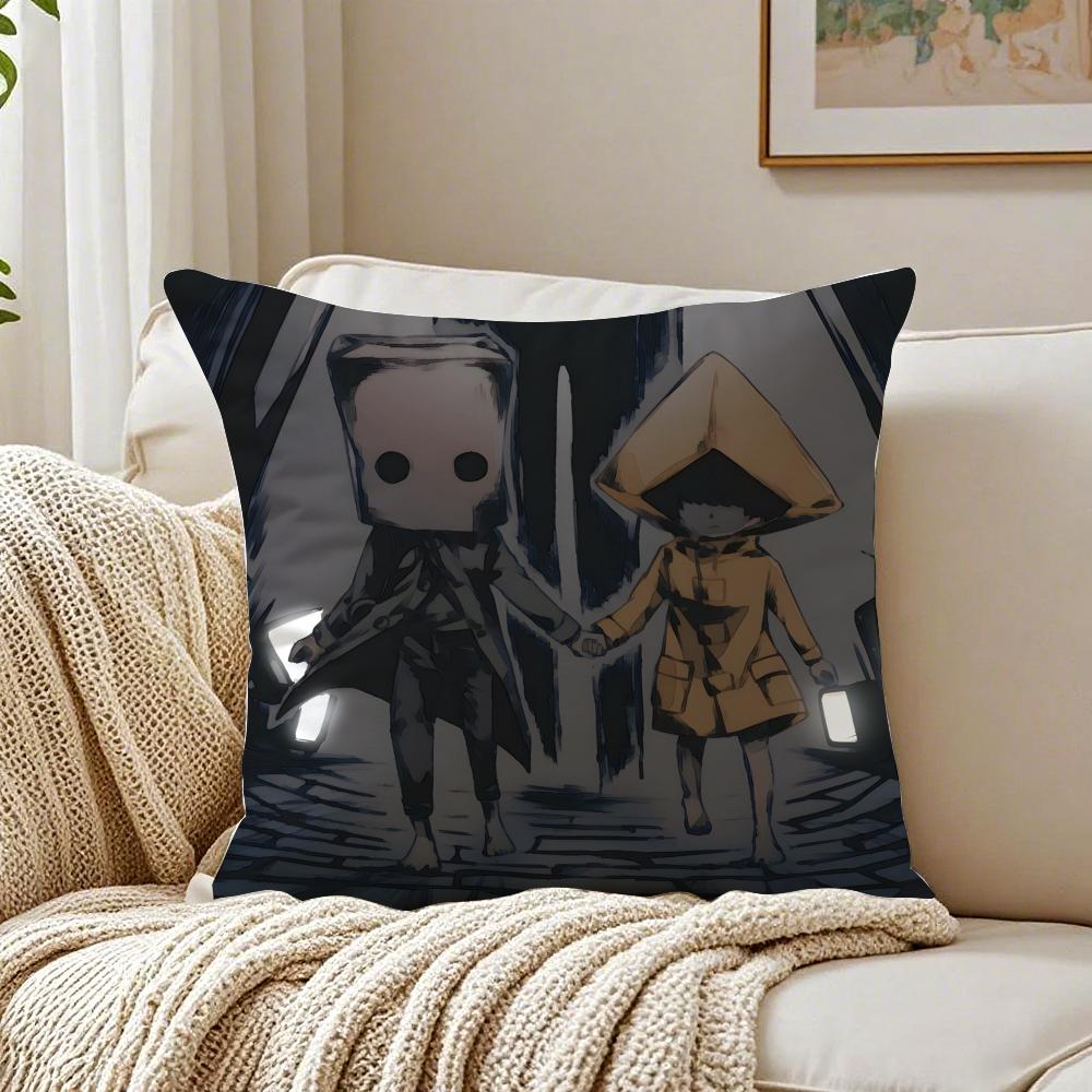 Swedish Game LLittle Nightmares Anime Game Cushion Cover Pillowcase Antidustmite Living Room Sofa Decor Cushion Room