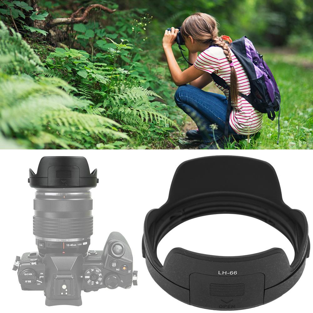 LH 66 Camera Mount Lens Hood for Olympus M.ZUIKO ED 12 40mm F2.8 Lens