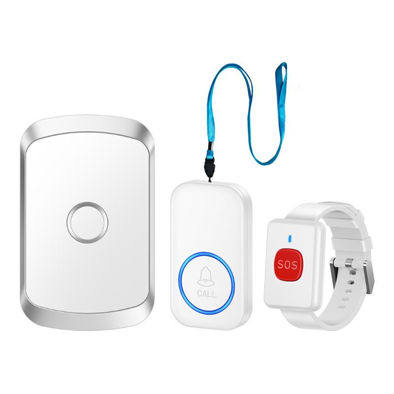 Elderly Portable Pager: Night Alarm & Fall Alert Wristband