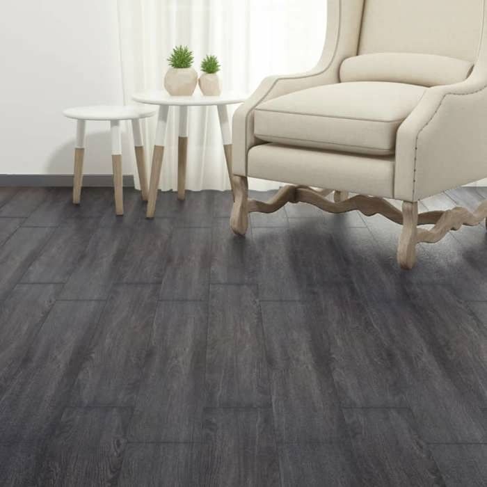 VidaXL Dalles de plancher PVC autoadhésif 5,02 m² 2 mm noir et blanc 245175