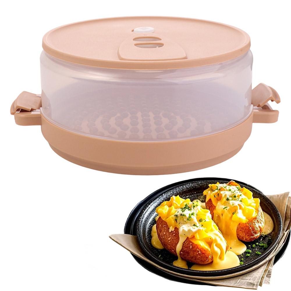 Patate al forno a microonde, contenitore per cottura a vapore ...