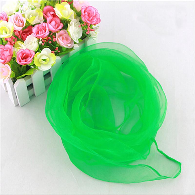 6/12Pcs Chiffon Square Scarf Children's Dance Performance Scarves Candy Color Scarf For Girl Juggling Photography Accessories
