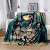 New Coraline Horror Cartoon Gift Soft Flannel Blanket,Throw Blanket Comfortable Blanket for Beds Sofa Home Bedroom Kids