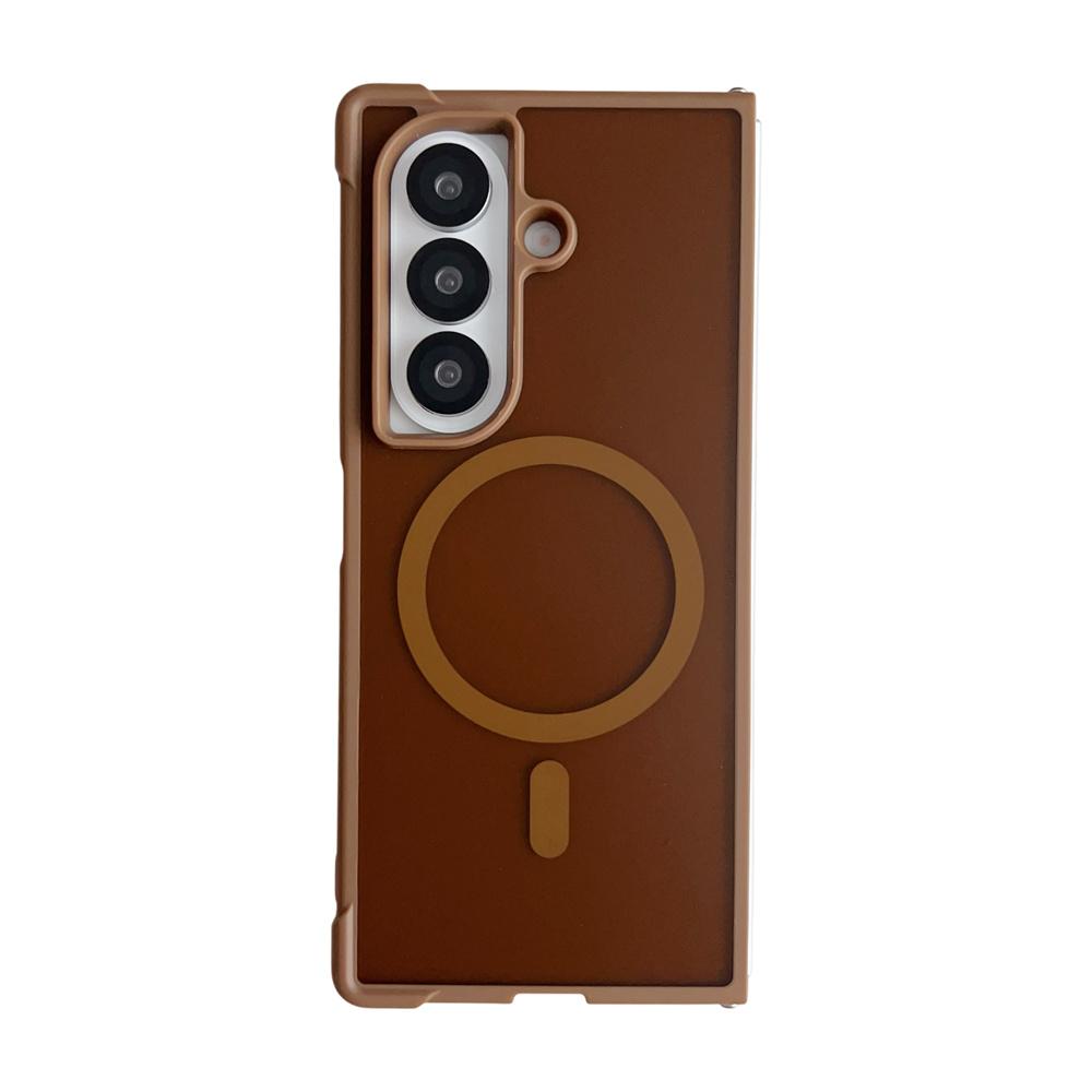 Custodia Magnetica Opaca Trasparente per Telefono Magsafe per Samsung Galaxy Z Fold 7 6 5 4 Fold7 Fold6 Bumper Airbag Cover Antiurto