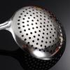 Thickened Stainless Steel Colander with Wooden Handle Grease-separated Noodle Drain Household Cooking Utensils for Cooking